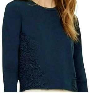 Tory Burch long sleeve shirt with lace